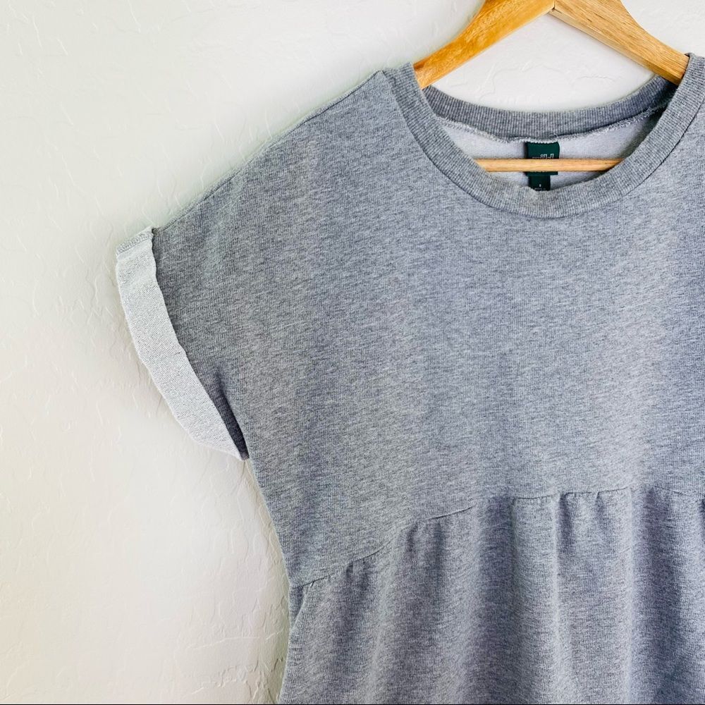 Wild Fable gray empire waist short sleeve sweatshirt size small - Picture 3 of 7